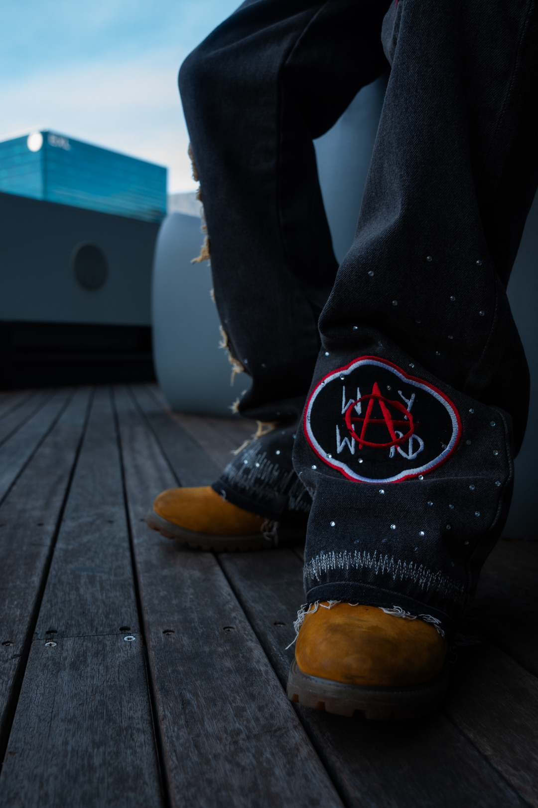 WW Flair Leg Patch Denim